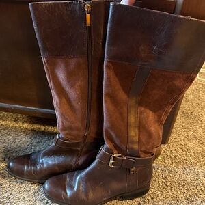 Anne Klein Brown Leather Boots